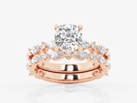 Emilia-Side Stone Engagement Ring - Lab Grown Diamonds