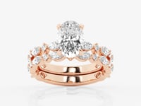 Emilia-Side Stone Engagement Ring - Lab Grown Diamonds