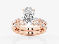 Emilia-Side Stone Engagement Ring - Lab Grown Diamonds