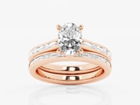 Evangeline-Side Stone Engagement Ring - Lab Grown Diamonds