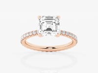 Evelyn-Side Stone Engagement Ring - Lab Grown Diamonds