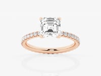 Evelyn-Side Stone Engagement Ring - Lab Grown Diamonds