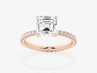 Evelyn-Side Stone Engagement Ring - Lab Grown Diamonds