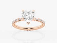 Evelyn-Side Stone Engagement Ring - Lab Grown Diamonds