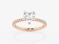 Evelyn-Side Stone Engagement Ring - Lab Grown Diamonds