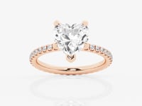 Evelyn-Side Stone Engagement Ring - Lab Grown Diamonds