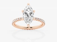 Evelyn-Side Stone Engagement Ring - Lab Grown Diamonds