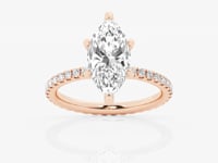Evelyn-Side Stone Engagement Ring - Lab Grown Diamonds