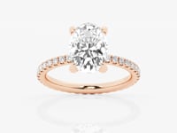 Evelyn-Side Stone Engagement Ring - Lab Grown Diamonds