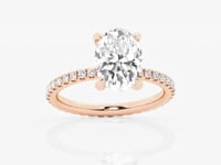 Evelyn-Side Stone Engagement Ring - Lab Grown Diamonds