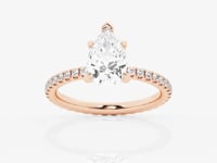 Evelyn-Side Stone Engagement Ring - Lab Grown Diamonds