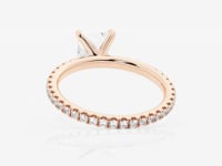 Evelyn-Side Stone Engagement Ring - Lab Grown Diamonds