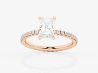 Evelyn-Side Stone Engagement Ring - Lab Grown Diamonds