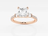Naomi-Side Stone Engagement Ring - Lab Grown Diamonds