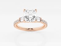 Naomi-Side Stone Engagement Ring - Lab Grown Diamonds