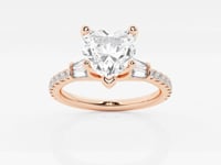 Naomi-Side Stone Engagement Ring - Lab Grown Diamonds