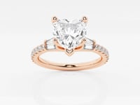 Naomi-Side Stone Engagement Ring - Lab Grown Diamonds