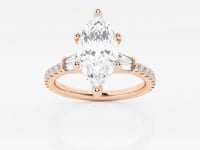 Naomi-Side Stone Engagement Ring - Lab Grown Diamonds