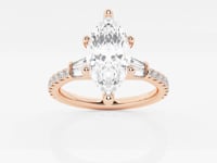 Naomi-Side Stone Engagement Ring - Lab Grown Diamonds