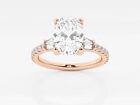 Naomi-Side Stone Engagement Ring - Lab Grown Diamonds