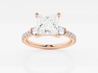 Naomi-Side Stone Engagement Ring - Lab Grown Diamonds
