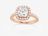 Savannah-Halo Engagement Ring - Lab Grown Diamonds