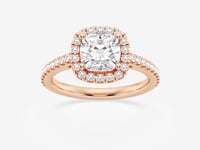 Savannah-Halo Engagement Ring - Lab Grown Diamonds