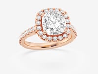 Savannah-Halo Engagement Ring - Lab Grown Diamonds