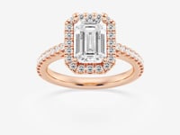 Savannah-Halo Engagement Ring - Lab Grown Diamonds