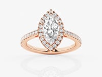 Savannah-Halo Engagement Ring - Lab Grown Diamonds