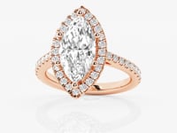Savannah-Halo Engagement Ring - Lab Grown Diamonds
