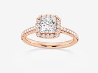 Savannah-Halo Engagement Ring - Lab Grown Diamonds