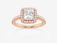 Savannah-Halo Engagement Ring - Lab Grown Diamonds