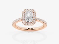 Savannah-Halo Engagement Ring - Lab Grown Diamonds