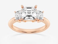 Trinity-Side Stone Engagement Ring - Lab Grown Diamonds
