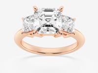 Trinity-Side Stone Engagement Ring - Lab Grown Diamonds