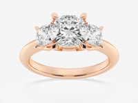 Trinity-Side Stone Engagement Ring - Lab Grown Diamonds