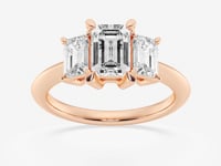 Trinity-Side Stone Engagement Ring - Lab Grown Diamonds