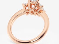 Trinity-Side Stone Engagement Ring - Lab Grown Diamonds