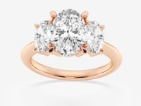 Trinity-Side Stone Engagement Ring - Lab Grown Diamonds