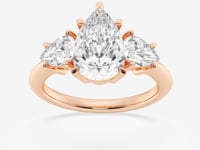 Trinity-Side Stone Engagement Ring - Lab Grown Diamonds