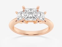 Trinity-Side Stone Engagement Ring - Lab Grown Diamonds
