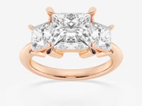Trinity-Side Stone Engagement Ring - Lab Grown Diamonds