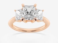 Trinity-Side Stone Engagement Ring - Lab Grown Diamonds