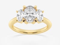 Trinity-Lab Grown Diamond Engagement Ring for Women
