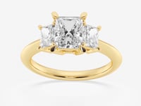 Trinity-Lab Grown Diamond Engagement Ring for Women