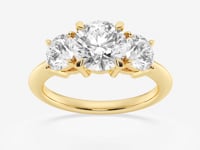 Trinity-Lab Grown Diamond Engagement Ring for Women
