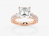 Vivienne-Three Stone Engagement Ring - Lab Grown Diamonds