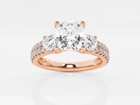 Vivienne-Three Stone Engagement Ring - Lab Grown Diamonds