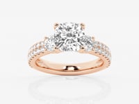 Vivienne-Three Stone Engagement Ring - Lab Grown Diamonds